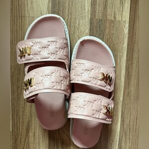Michael Kors Blush Pink Slide Sandals